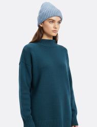 سویتر زنانه یقه اسکی چاک کنار