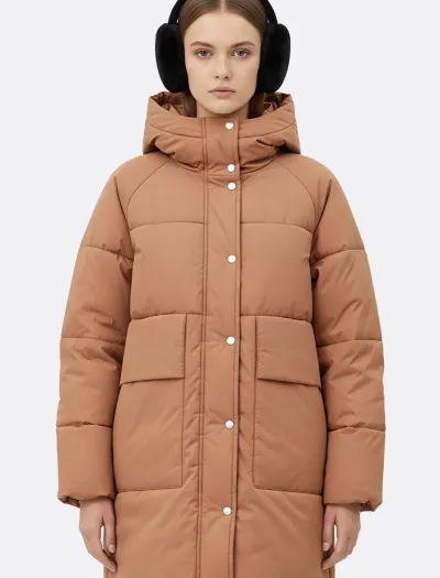 کاپشن زنانه چرم دو رو