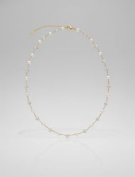 گردنبند مرواریدی و کریستال لوفی