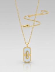 گردنبند زنانه پلاک صدفی