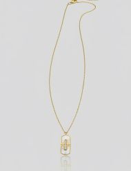 گردنبند زنانه پلاک صدفی