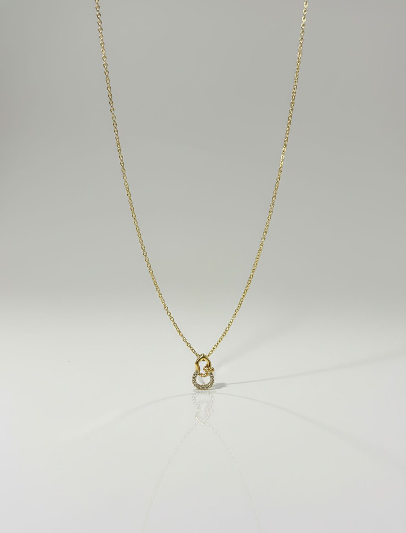 گردنبند قلبی نگین‌دار زنانه لوفی