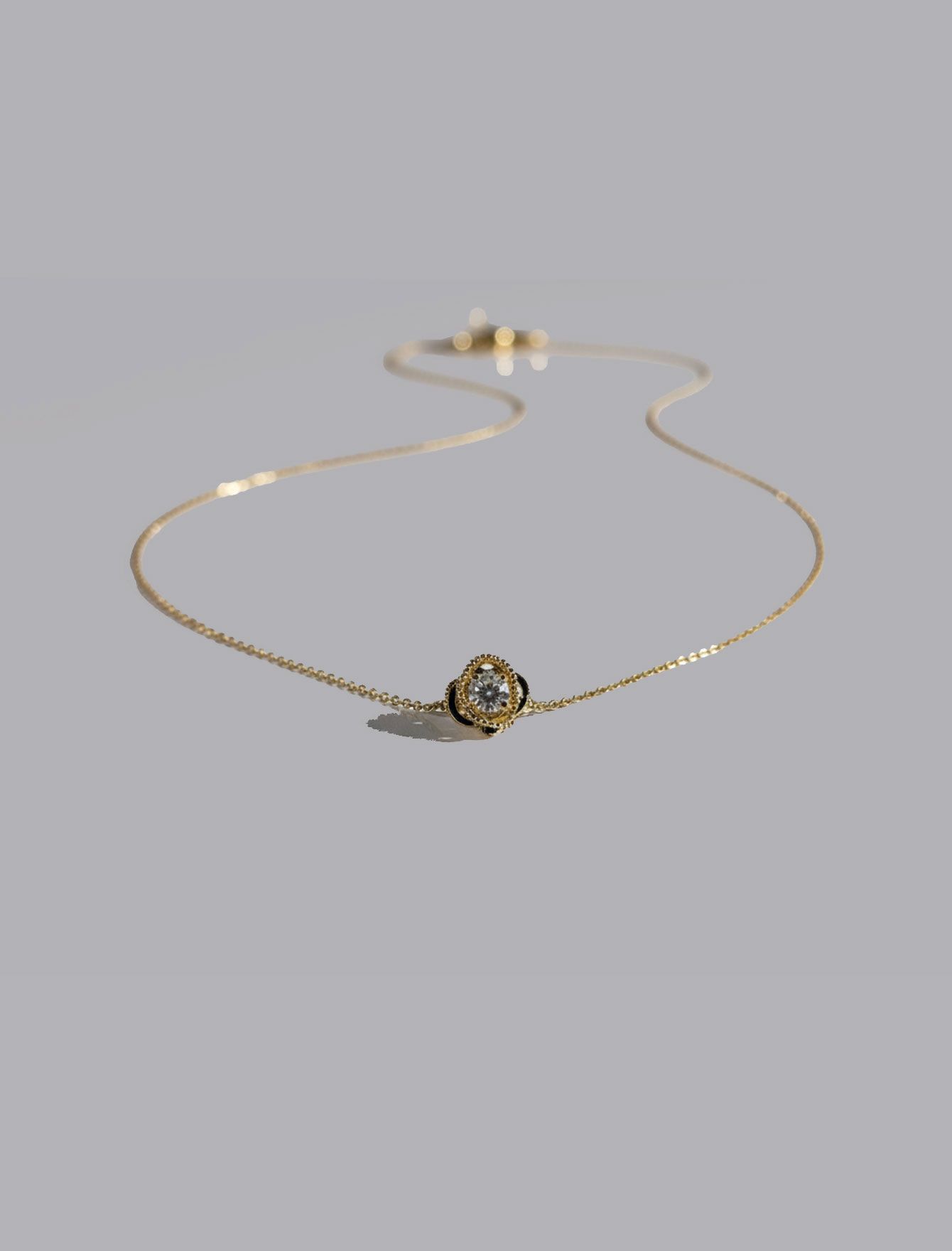 گردنبند تک نگین زنانه