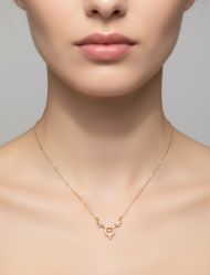 گردنبند نگین‌ دار مینیمال زنانه لوفی