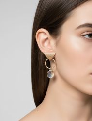 گوشواره مینیمال نگین دار N943