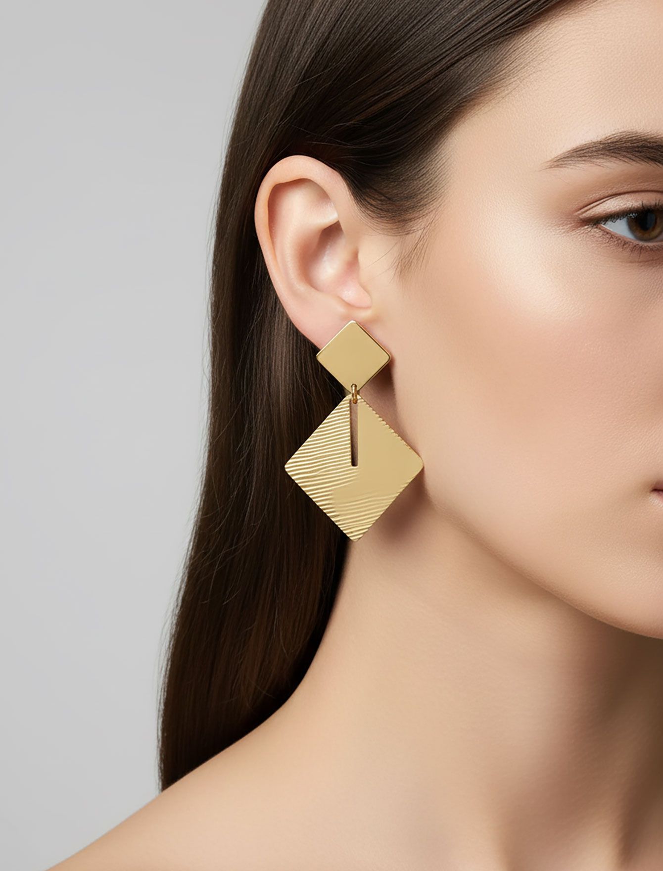 گوشواره میخی لوزی N945