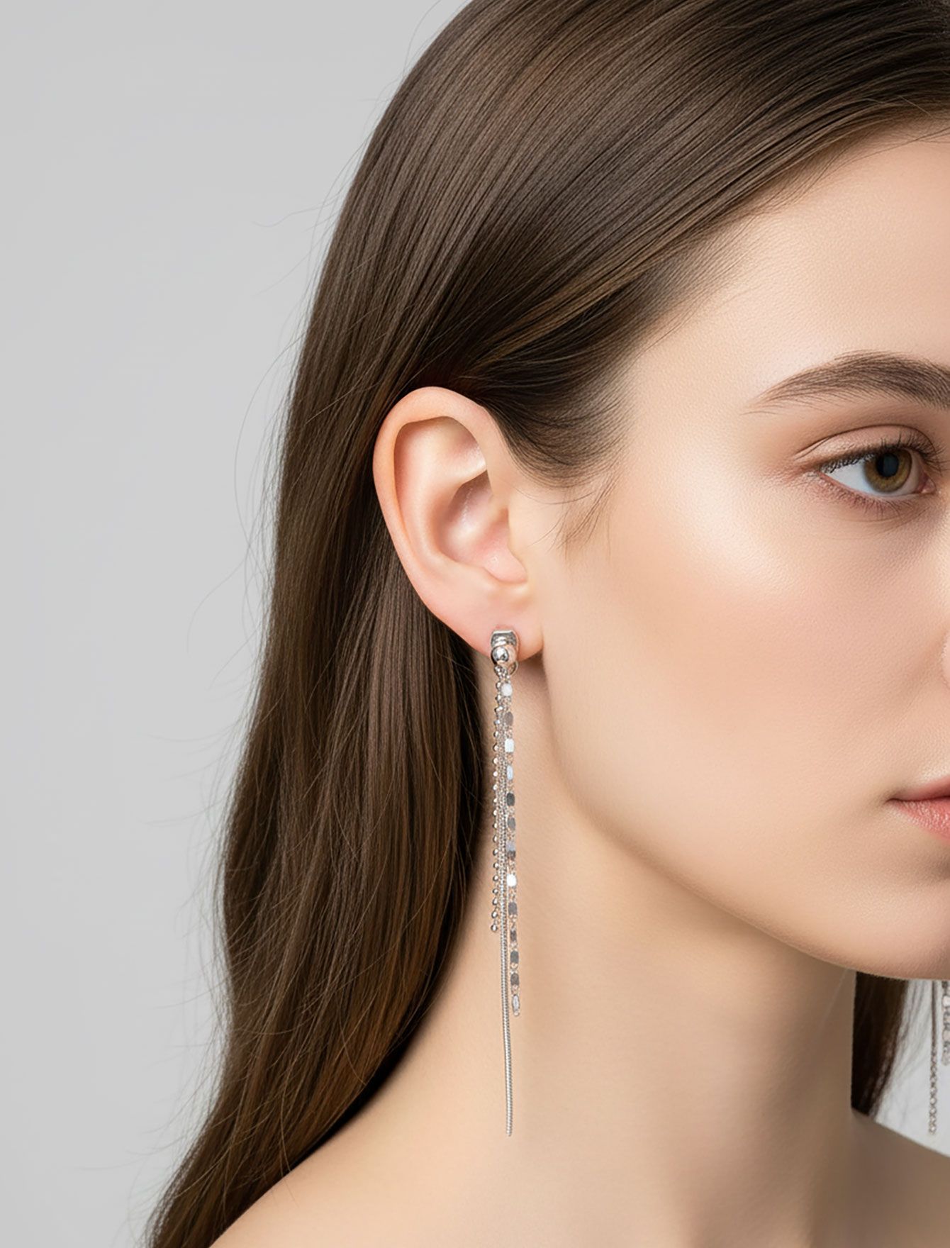 گوشواره آویز زنجیر N946