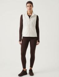 وست زنانه شیری یقه ایستاده