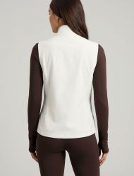 وست زنانه شیری یقه ایستاده