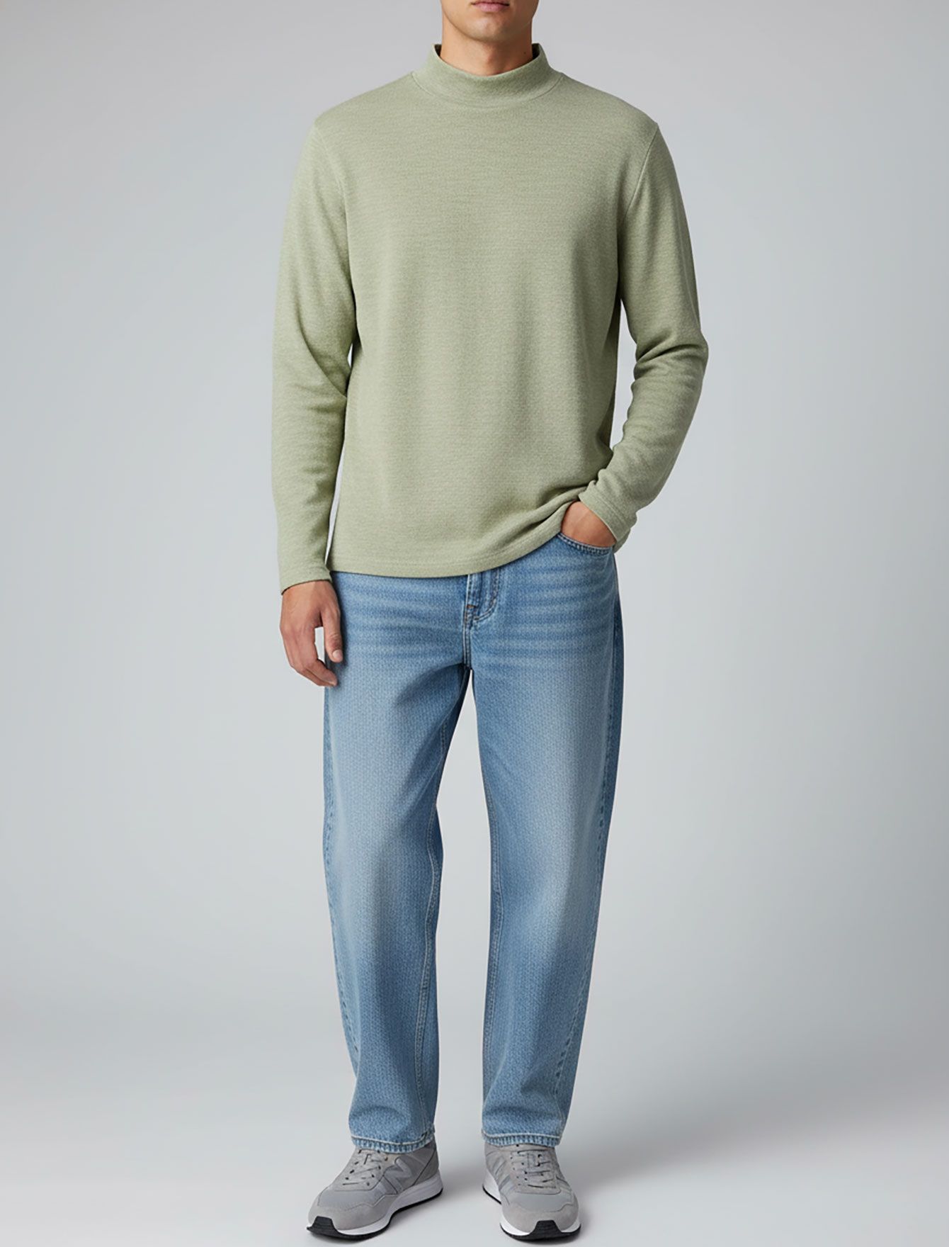 پلیور مردانه یقه اسکی کوتاه