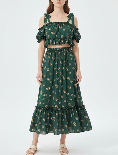 ست کراپ و دامن N968