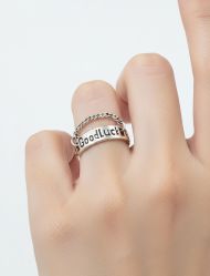 انگشتر نوشته Good Luck