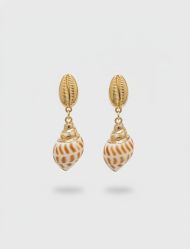 گوشواره زنانه صدف آویزی