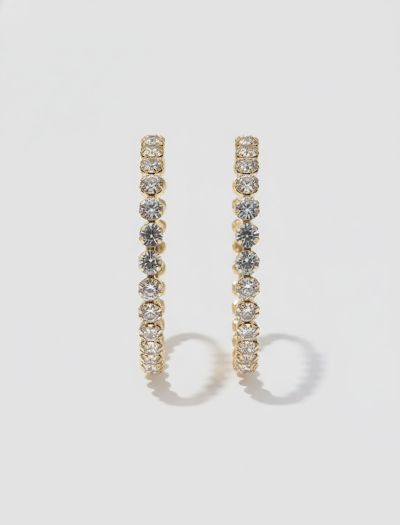 گوشواره حلقه ای نگین N980