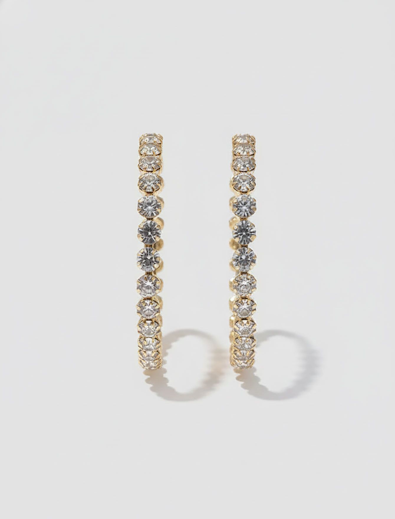 گوشواره حلقه ای نگین N980