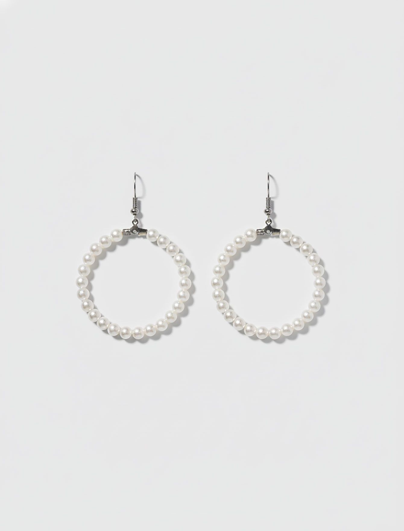 گوشواره حلقه‌ای مروارید زنانه