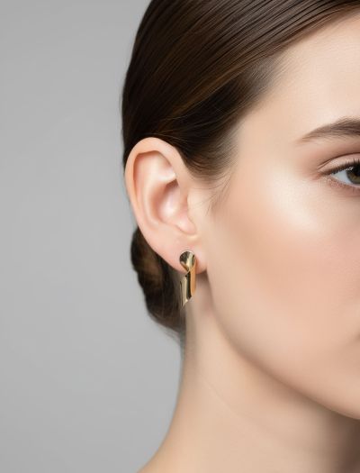 گوشواره مینیمال پیچشی N1011