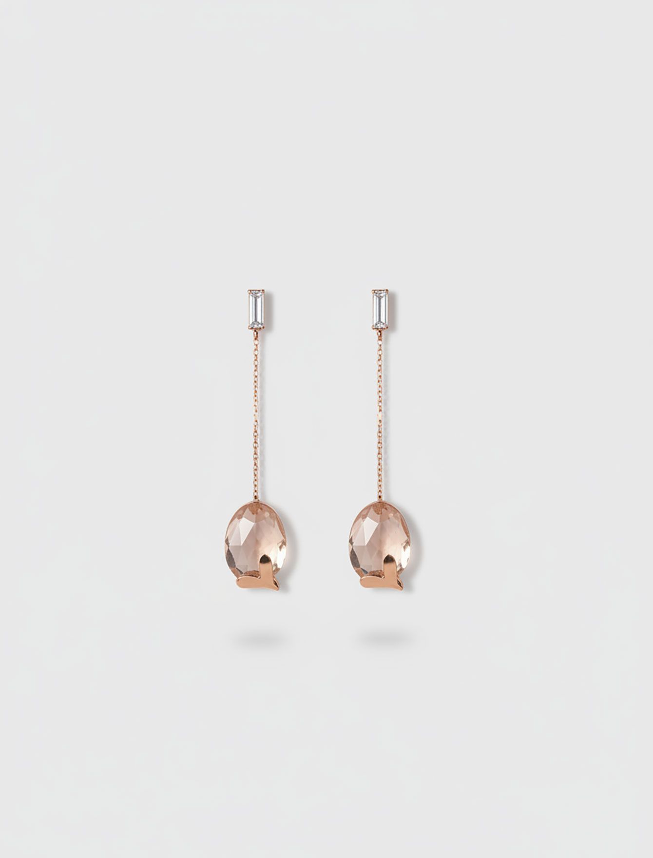 گوشواره آویزی کریستالی زنانه لوفی