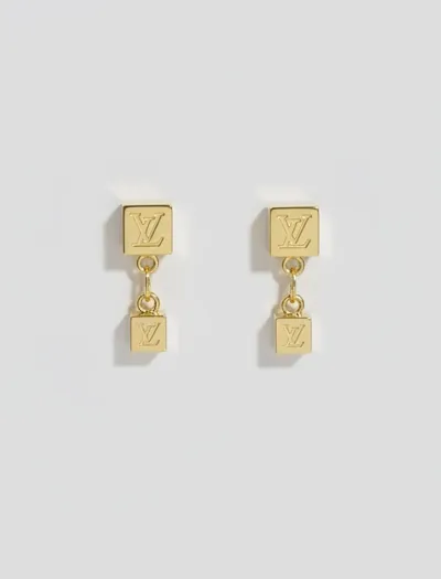 گوشواره مکعبی Louis Vuitton