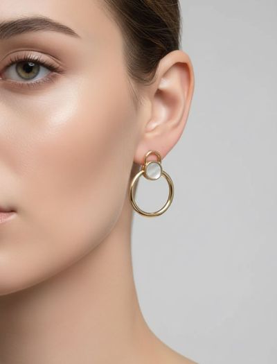 گوشواره حلقه ای مینیمال N1019