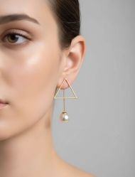 گوشواره مرواریدی مینیمال