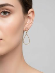 گوشواره میخی آویزی ظریف