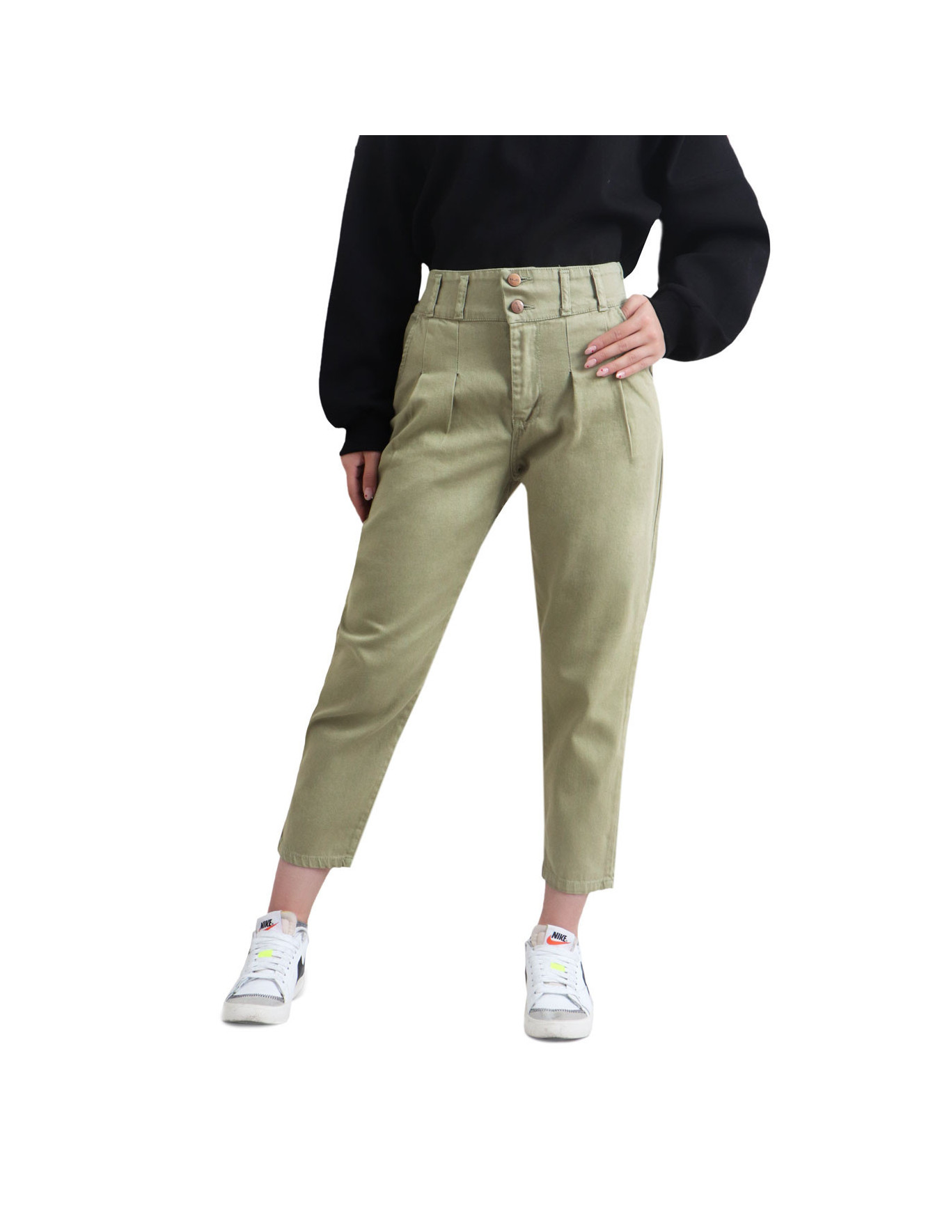 شلوار کتان مام فیت 289