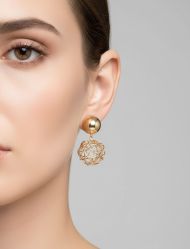 گوشواره آویزی کروی زنانه