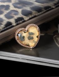 انگشتر زنانه قلب طرح لئوپارد