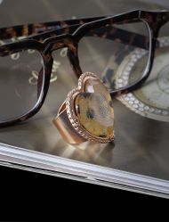 انگشتر زنانه قلب طرح لئوپارد 670