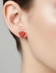 گوشواره هندوانه میخی زنانه