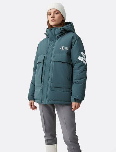 کاپشن زنانه کلاه دار N1034