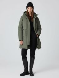 کاپشن پارکا زنانه کلاهدار