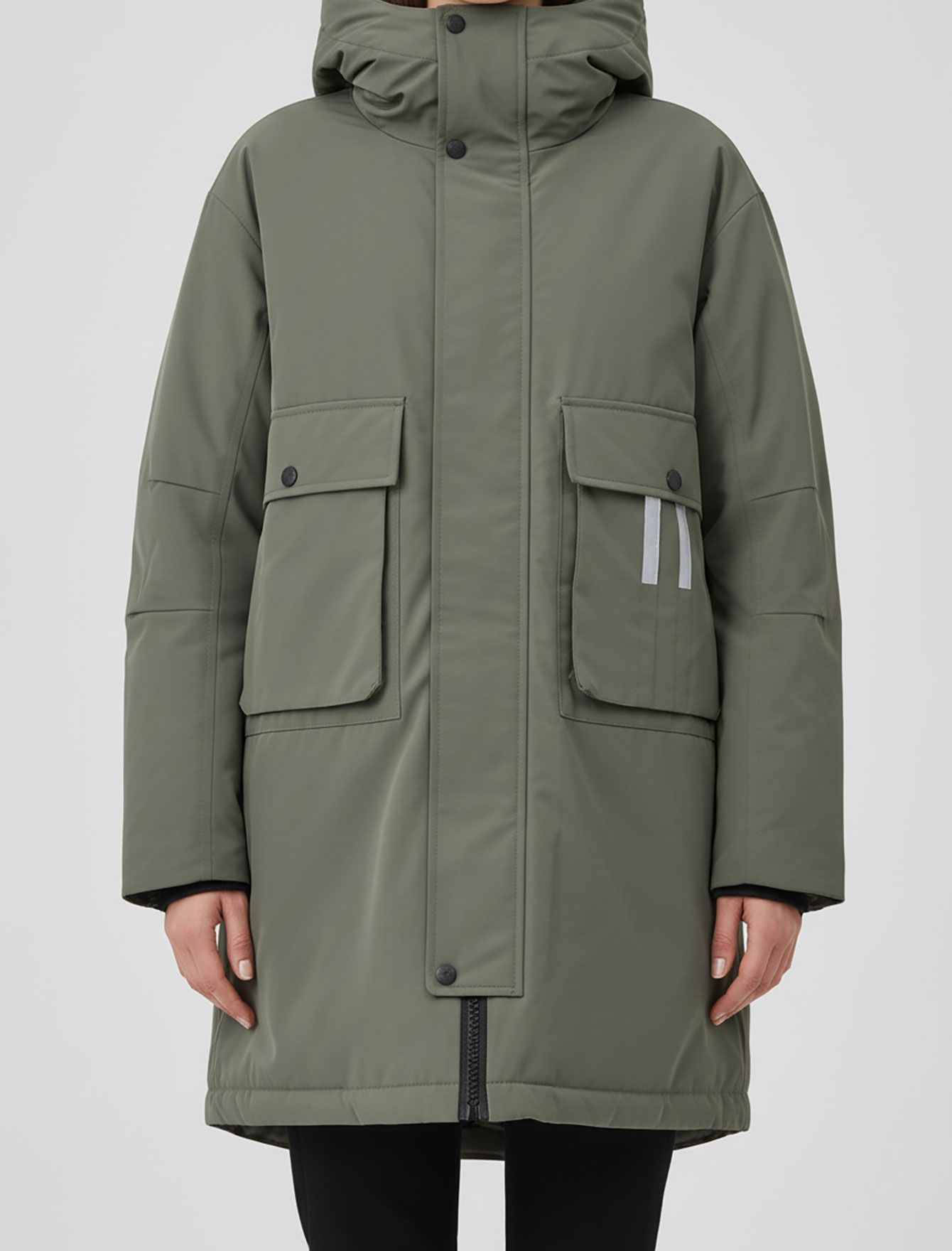 کاپشن پارکا زنانه کلاهدار N1035