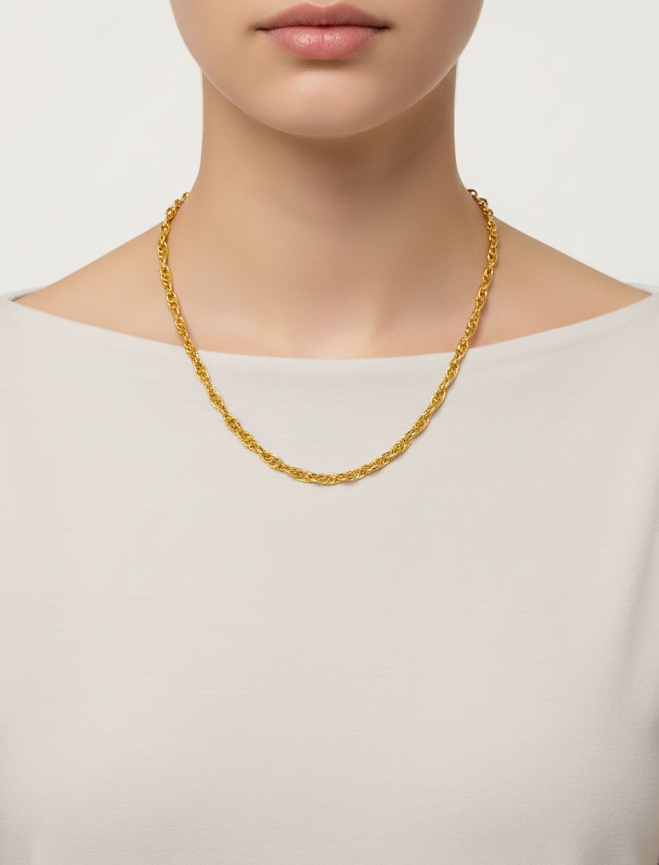 گردنبند طلایی کلاسیک زنانه 1036