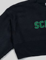 کراپ بافت زنانه چاپ SCHOOL 1046