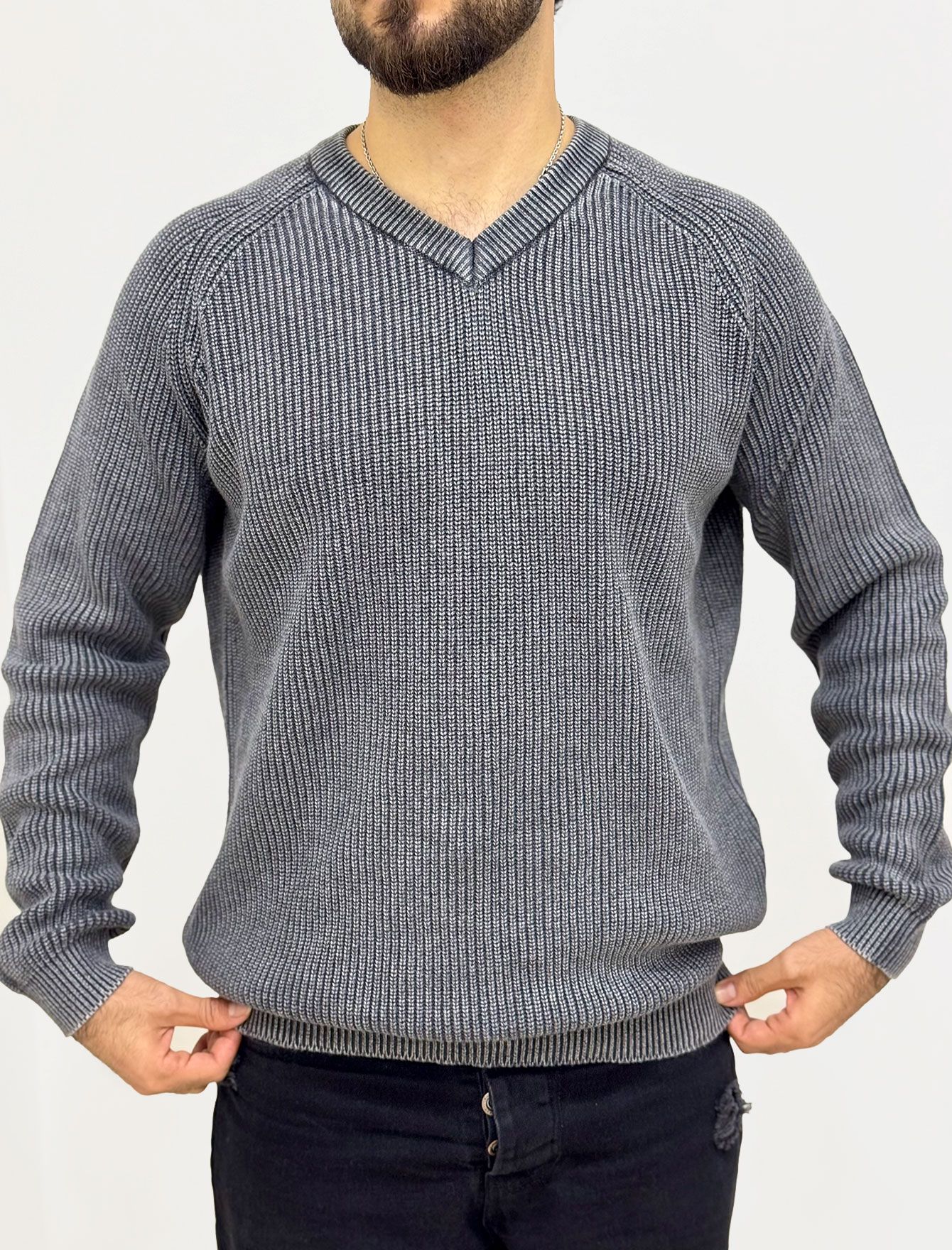 پلیور بافت مردانه کلاسیک