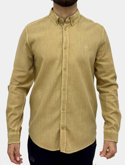 پیراهن کتان کلاسیک مردانه 1102