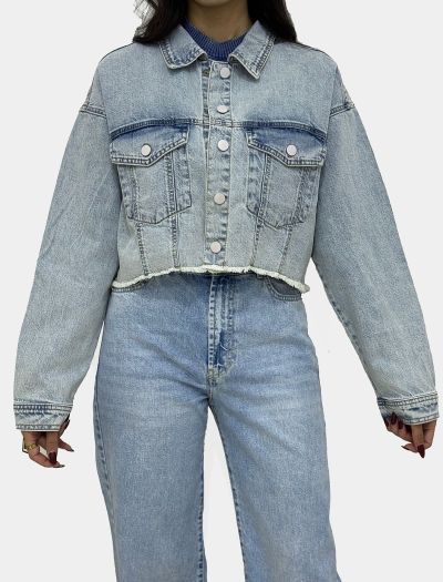 کت کراپ جین زنانه 1106