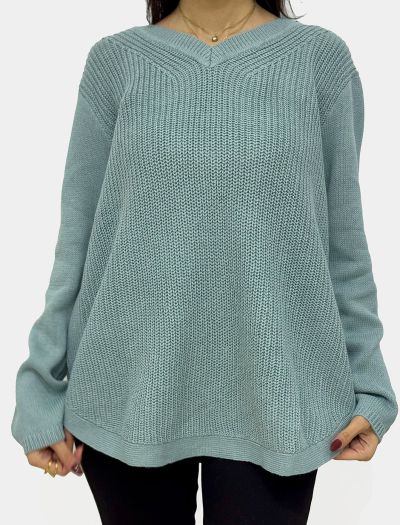 پلیور بافت زنانه یقه هفت 1114
