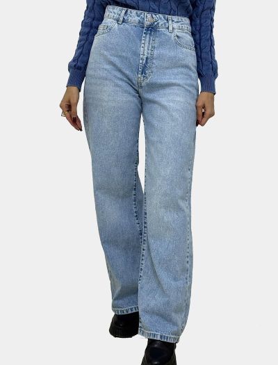 شلوار جین نیم بگ زنانه