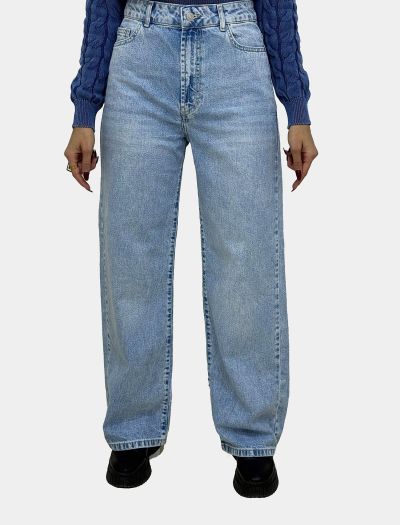 شلوار جین نیم بگ زنانه 1109