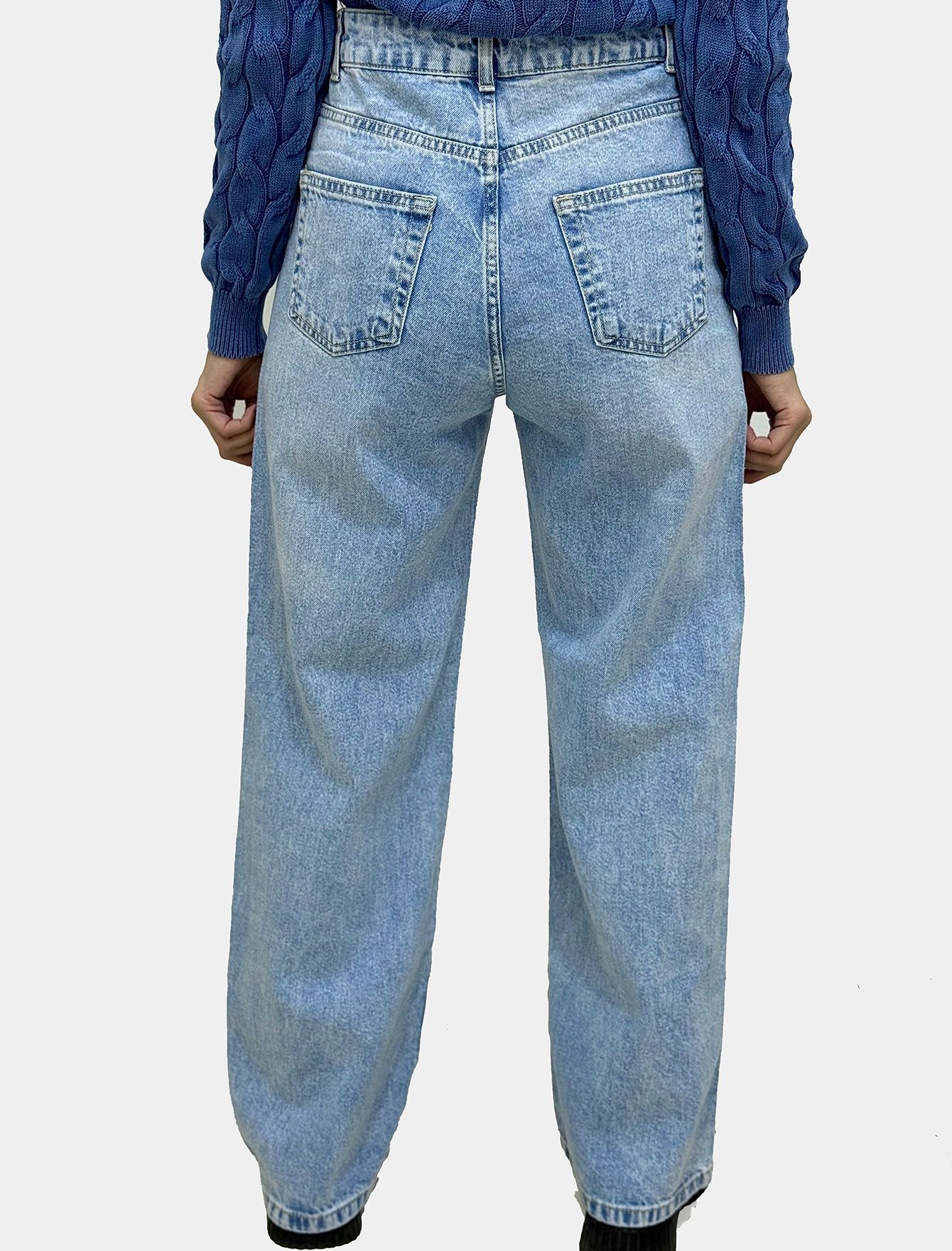 شلوار جین نیم بگ زنانه 1109