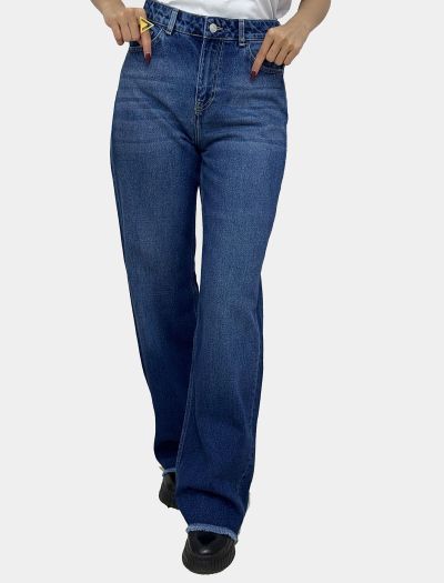 شلوار جین نیم بگ زنانه