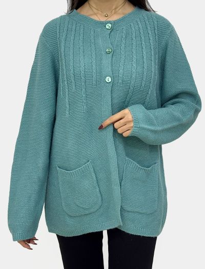 پلیور دو جیب دکمه دار1097