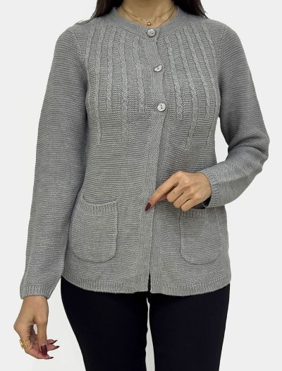 پلیور دو جیب دکمه دار1097