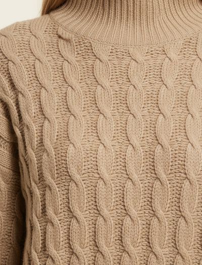 سویتر بافت یقه اسکی زنانه 1090