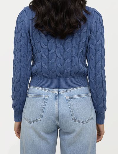 سویتر کراپ برجسته زنانه 1095