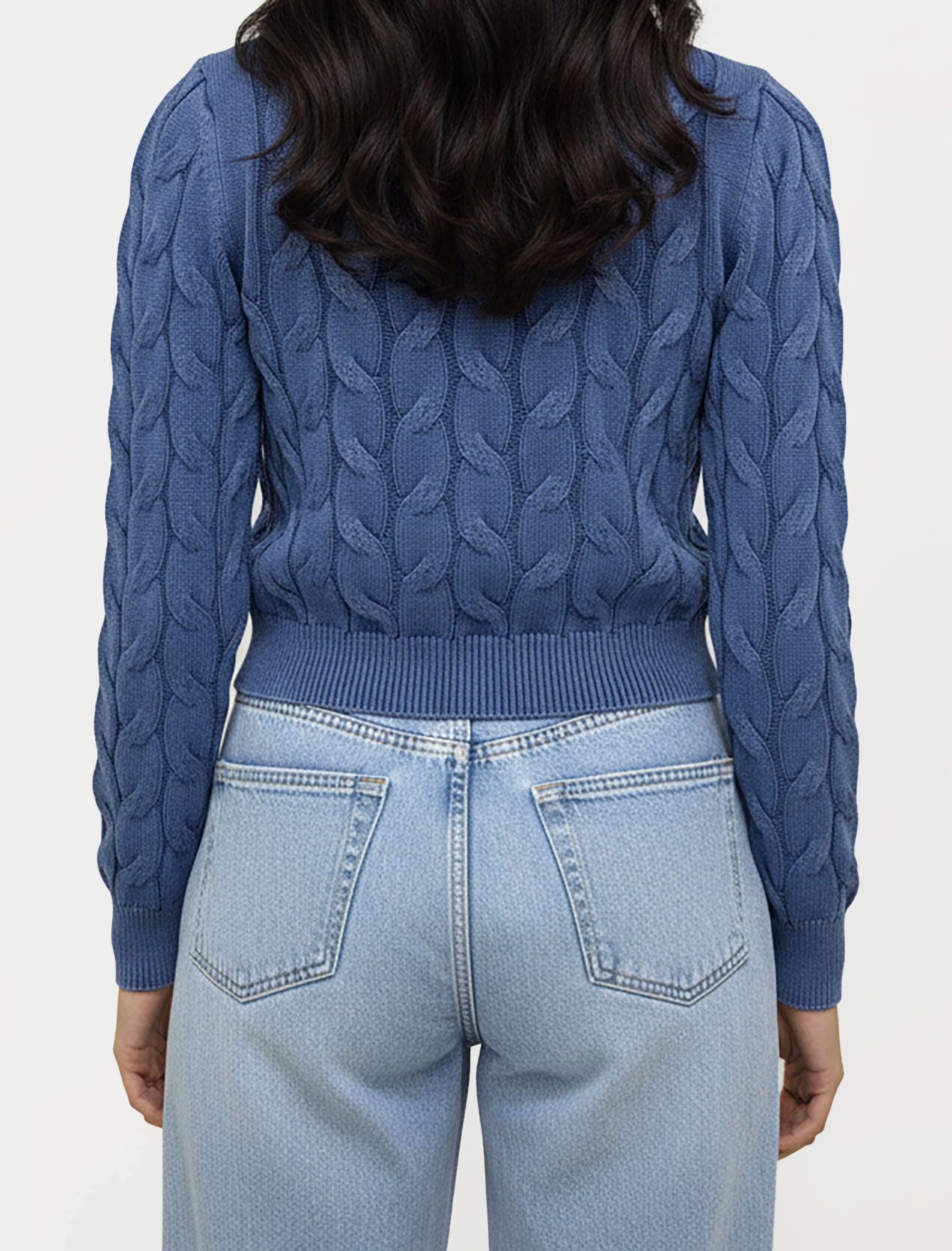 سویتر کراپ برجسته زنانه 1095