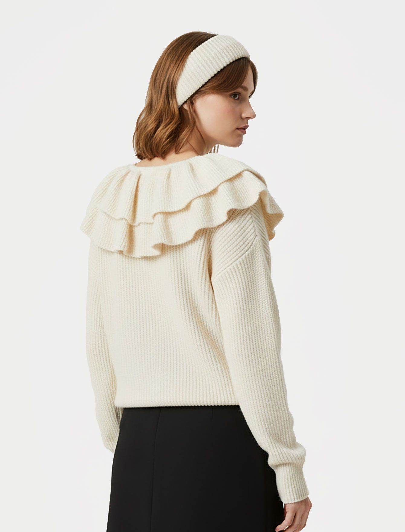 سویتر بافت چین دار زنانه 1086